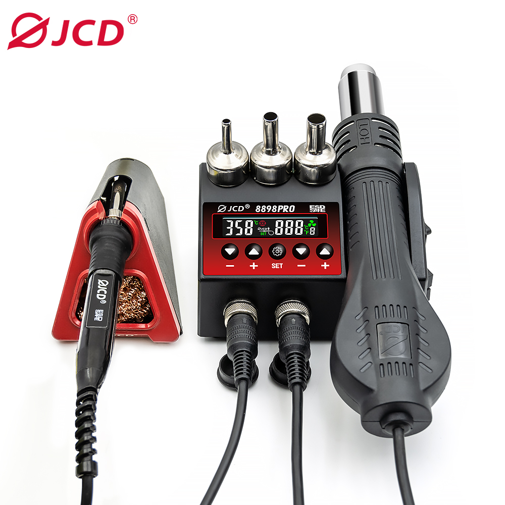 8898Pro Ultra Two-in-one soldering station with hot air gun and soldering iron