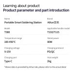 T380 Portable Smart Soldering Station