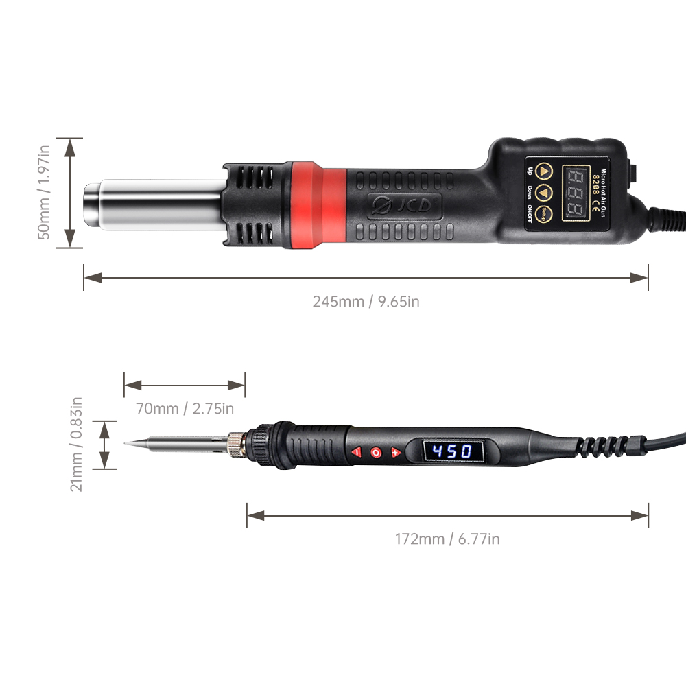 8899-3-US Hot air gun two in one  6974865203071