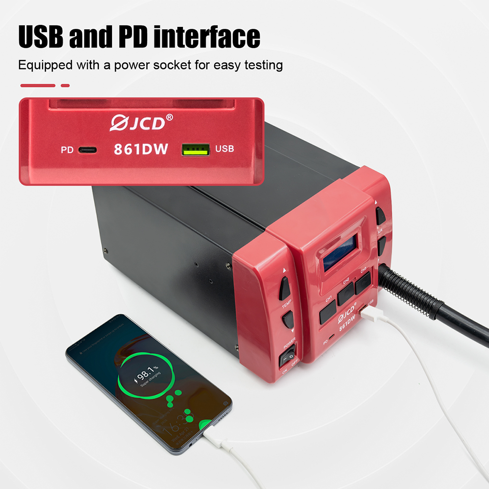 861DW-7TK Hot air soldering station 6974865234662/6974865234679