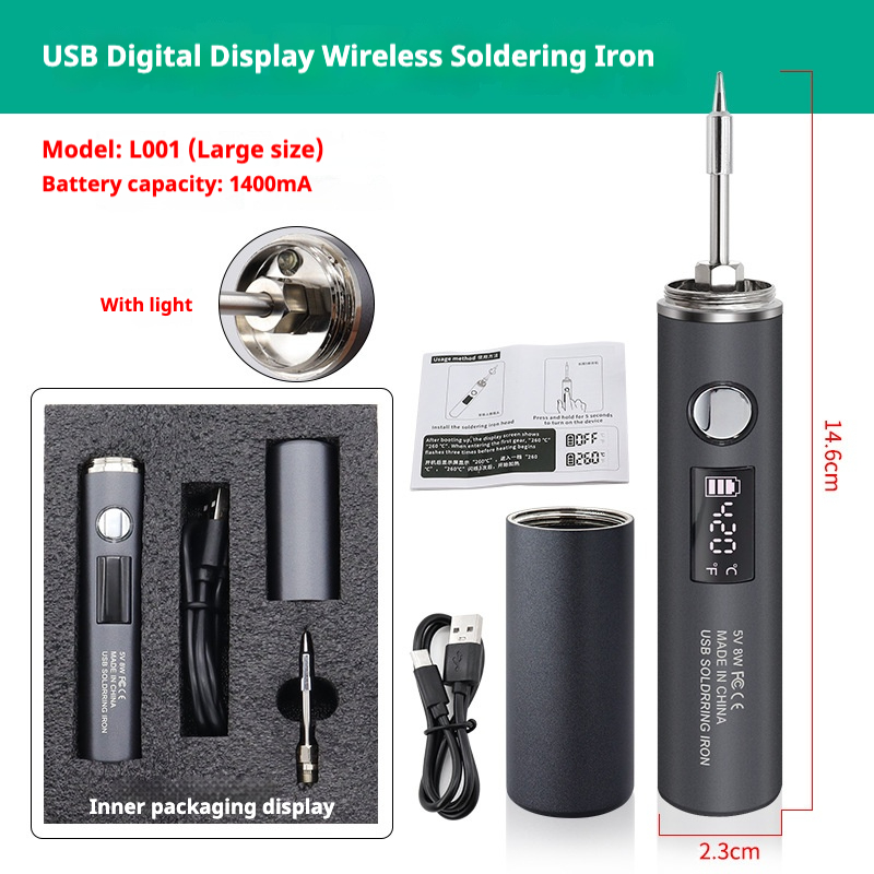 L001/L002 USB Digital display soldering iron 6974865239896/6974865239902