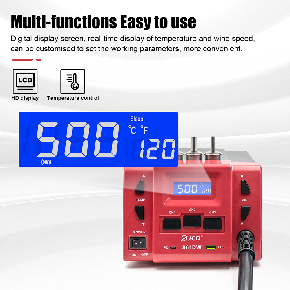 861DW Hot air soldering station 6974865233955/6974865233962/6974865233979
