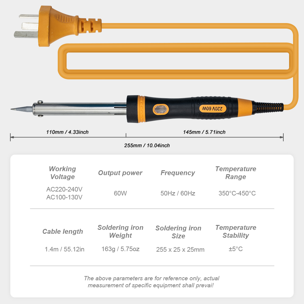 Tungsten, molybdenum and rhenium 346 60W soldering iron 6974865200988