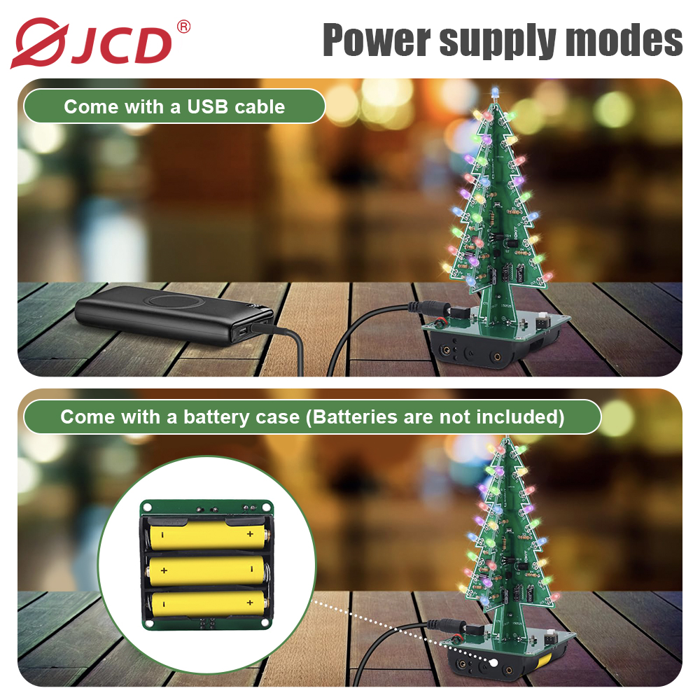 ECT-DIY-3C-10TK Tricolor DIY Christmas Tree 6974865232590/6974865232606