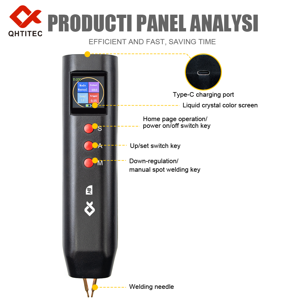 H8 Handheld color screen spot welder 6974865243336