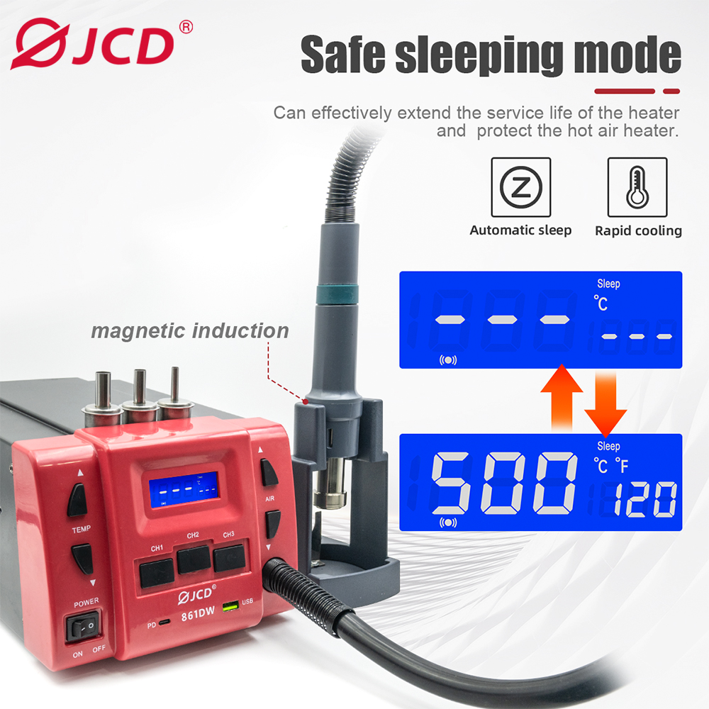 861DW Hot air soldering station 6974865233955/6974865233962