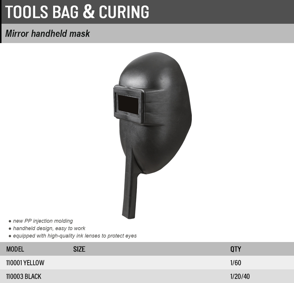Mirrored handheld mask 110003