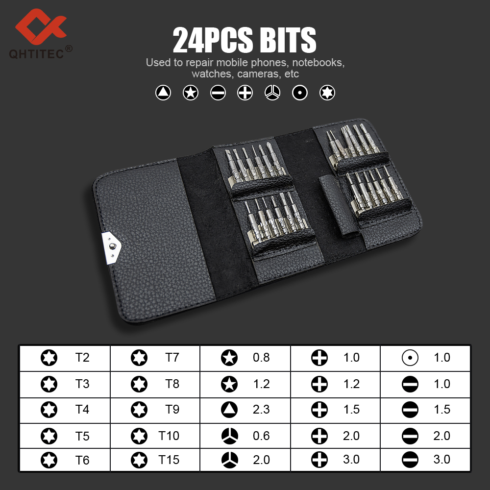 KS-A210 Leather Screwdriver Set (24-in-1) 6974865224458