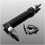 L-shaped double-ended socket wrench, 6.35mm