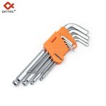 AN-91-109-B 9-piece set of extended ball-end Allen wrenches with steel balls (extended version)