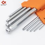 AN-91-109-B 9-piece set of extended ball-end Allen wrenches with steel balls (extended version)