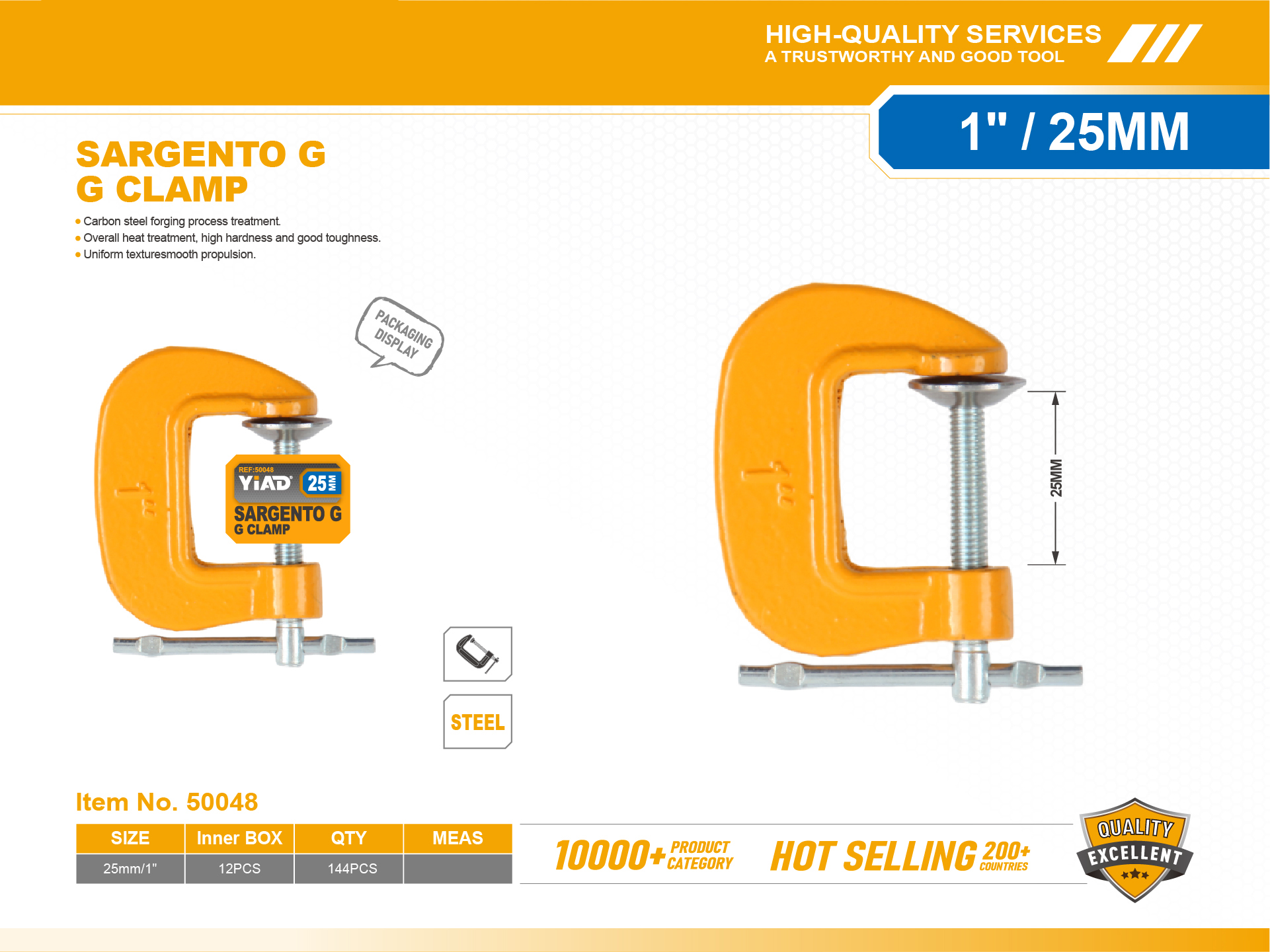 50048 G-clamps SARGENTO G G CLAMP