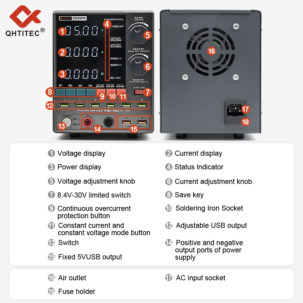 3005PM CNC DC power supply 6974865220078/6974865220085/6974865220092/6974865220108