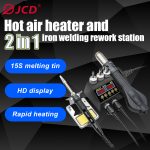 Electronics Technician 8898 Soldering Station 750W 2 in 1 Rework Station for Electronics Replaring