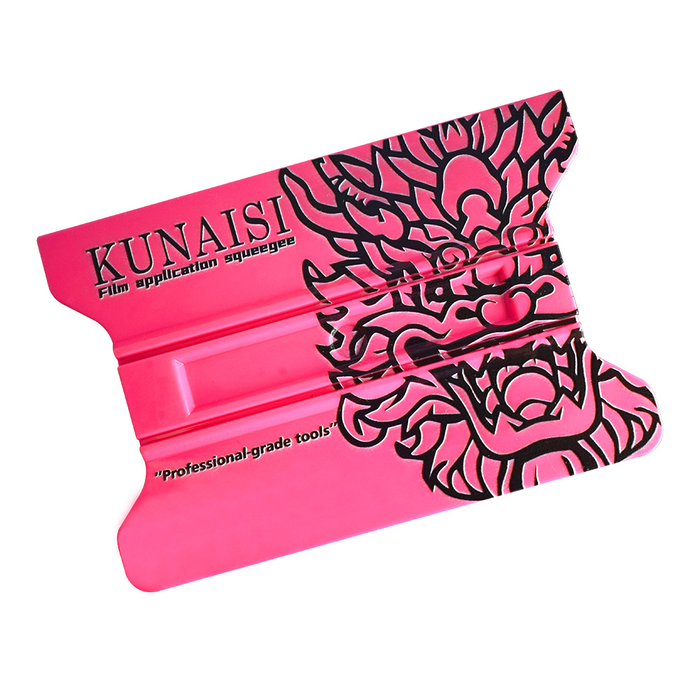 ZHFL-133-Wolf logo  Car wrapping tools, magnetic irregular shape color change wrapping squeegee, professional color change car wrap squeegee tool