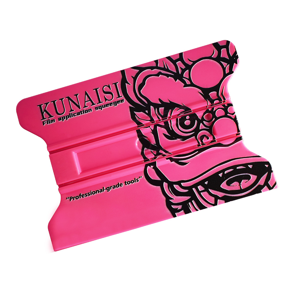 ZHFL-133-Wolf logo  Car wrapping tools, magnetic irregular shape color change wrapping squeegee, professional color change car wrap squeegee tool