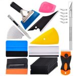 ZYQ25062513-3set  Car window tinting tool kit: edge trimming tool, edge sealing tool, squeegee, color change film trimming tool.