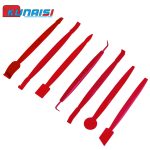 ZYQ25062516-1set  Car window tinting tool kit: A set of tools including a hard squeegee and a soft adhesive squeegee for applying car window tinting film.