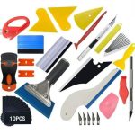 ZYQ25062522-4set Car wrapping edge finishing tools, gap application scraper, color change paint protection film tool set