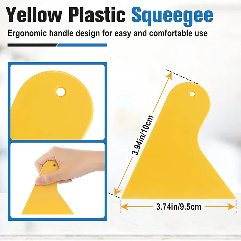 ZYQ25062522-4set Car wrapping edge finishing tools, gap application scraper, color change paint protection film tool set