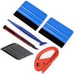 ZYQ2506256-1set  Car window tinting tools, invisible car wrap scraper, color change film edge trimmer, car door seam trimming tool