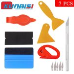 ZYQ2506258-3set Car wrapping tool kit, vinyl squeegee, car body color change film, transparent film squeegee, 7-piece set