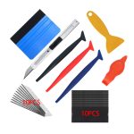 ZYQ2506259-1set  Car window tinting tool kit: edge trimming tool, edge sealing tool, squeegee, color change film trimming tool.