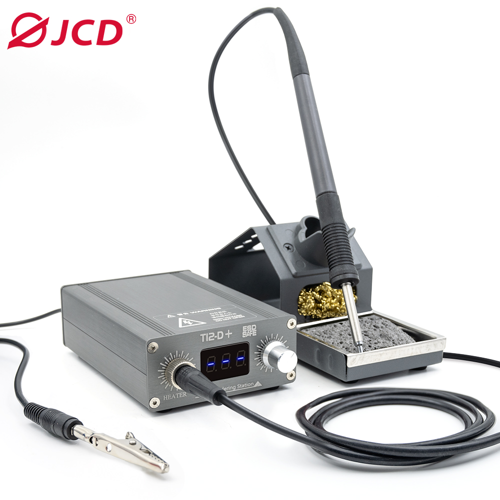 T12-D+ 75W Electric Soldering Iron Temperature Controller Digital Soldering Station for Mobile Phone Motherboard Repair